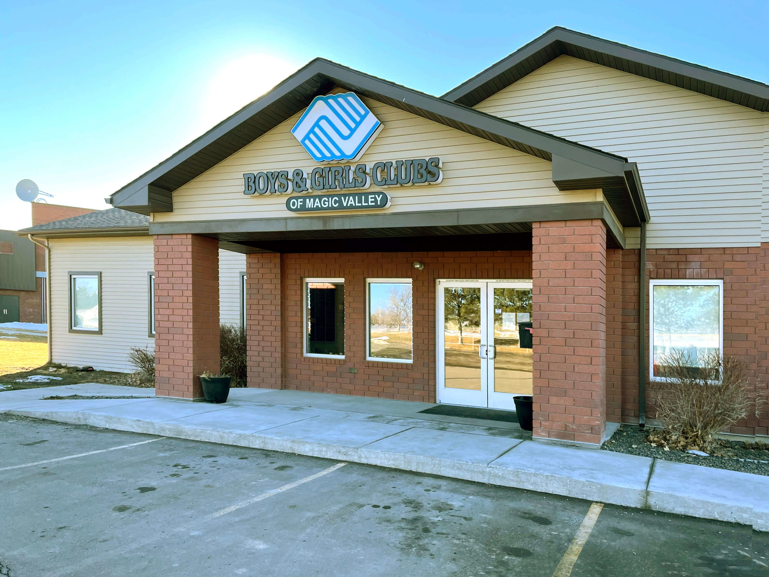 Exterior of Boys & Girls Club in Buhl, Idaho.