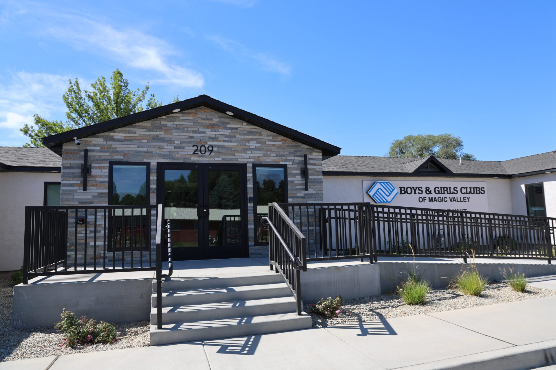 Exterior of Boys & Girls Club in Rupert, Idaho.